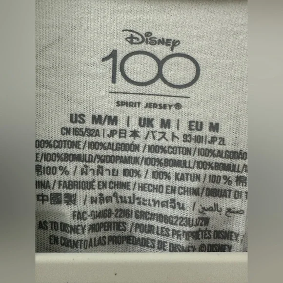 2 Spirit Jersey Disneyland Resort 100 Years Of Wonder Disney Size Medium tie dye - Picture 8 of 14